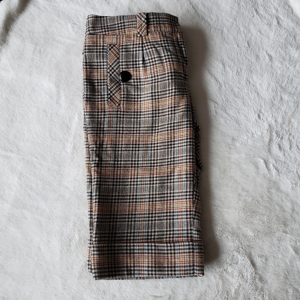 🌈Plaid Anthropologie taikonku wool shorts